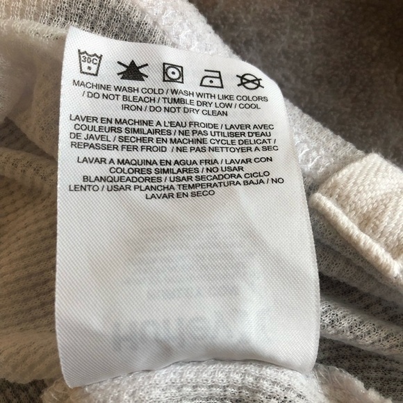 HURLEY T-Shirt Women's Size X-Small White Gray Baseball Long Sleeve - Picture 8 of 10